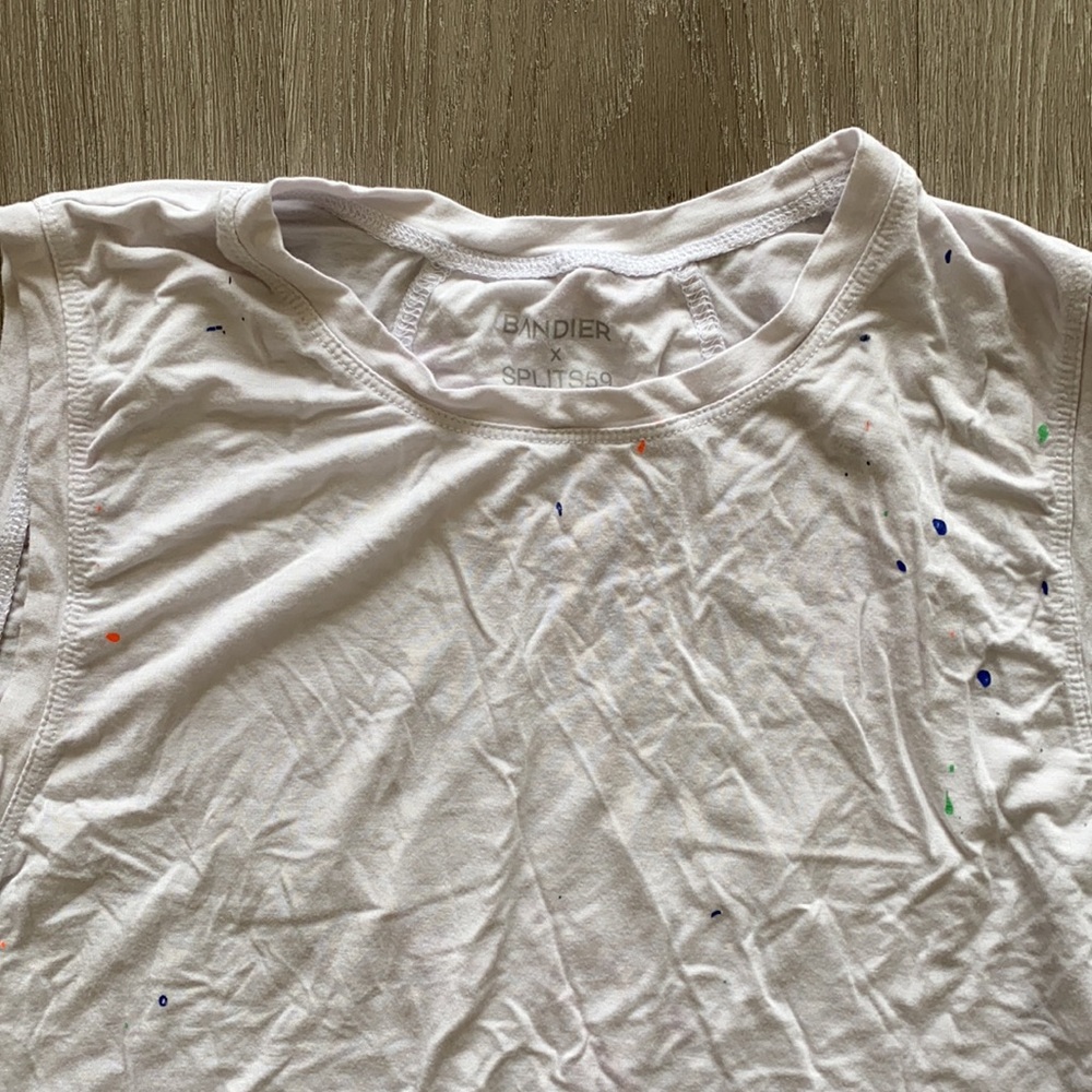 Bandier x Splits 59 splatter paint tank